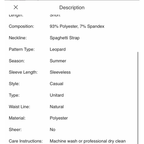 SPAGHETTI STRAP LEOPARD ROMPER - Picture 9 of 9
